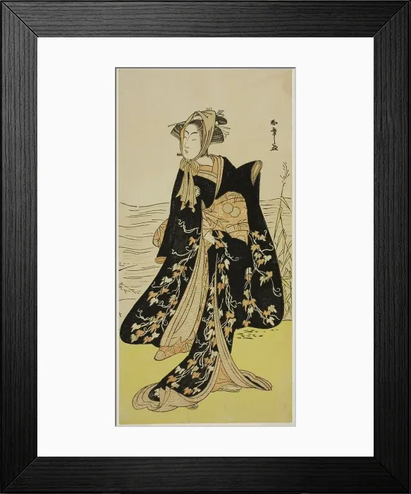 Framed Print : The Actor Segawa Kikunojo III as the Street-Walker Otsuyu in the Play Cho Chidori... c. 1779. Creator: Shunsho Framed Print : The Actor Segawa Kikunojo III as the Street-Walker Otsuyu in the Play Cho Chidori... c. 1779. Creator: Shunsho