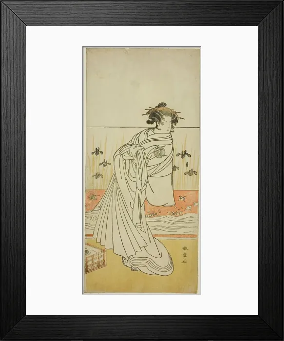 Framed Print : The Actor Nakamura Tomijuro I as the Courtesan Toyama in the Play Koi Nyobo Somewake... c. 1777. Creator: Shunsho Framed Print : The Actor Nakamura Tomijuro I as the Courtesan Toyama in the Play Koi Nyobo Somewake... c. 1777. Creator: Shunsho