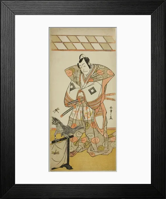 Framed Print : The Actor Ichikawa Danjuro V as Ashikaga Takauji in the Play Kaeribana Eiyu Taiheiki... c. 1779. Creator: Shunsho Framed Print : The Actor Ichikawa Danjuro V as Ashikaga Takauji in the Play Kaeribana Eiyu Taiheiki... c. 1779. Creator: Shunsho