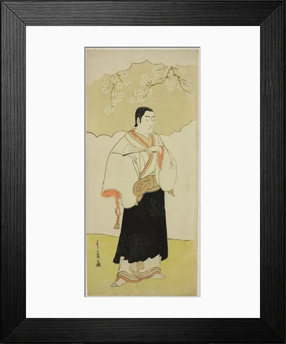 Framed Print : The Actor Ichikawa Monnosuke II as the Monk Renseibo in the Play Hatsumombi Kuruwa... c. 1780. Creator: Shunsho Framed Print : The Actor Ichikawa Monnosuke II as the Monk Renseibo in the Play Hatsumombi Kuruwa... c. 1780. Creator: Shunsho