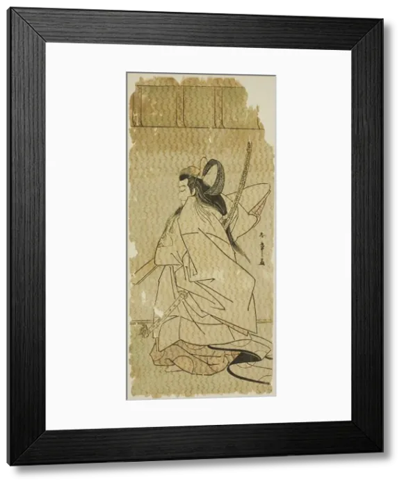 Framed Print : The Actor Onoe Matsusuke I as Prince Takanori in the play Kaeribana Eiyu Taiheiki, ... c. 1779. Creator: Shunsho. The Actor Onoe Matsusuke I as Prince Takanori in the play Kaeribana Eiyu Taiheiki, ... c. 1779. Creator: Shunsho Framed Print : The Actor Onoe Matsusuke I as Prince Takanori in the play Kaeribana Eiyu Taiheiki, ... c. 1779. Creator: Shunsho. The Actor Onoe Matsusuke I as Prince Takanori in the play Kaeribana Eiyu Taiheiki, ... c. 1779. Creator: Shunsho