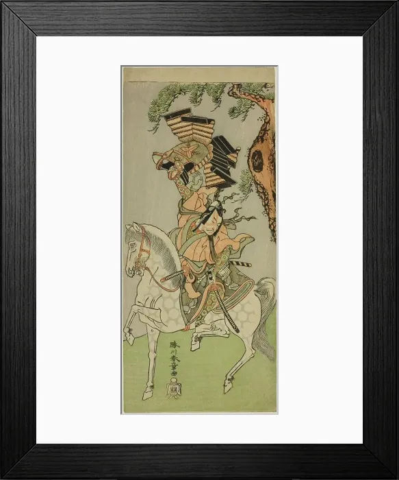 Framed Print : The Actor Ichikawa Danjuro V as Soga no Goro Tokimune in the Play Sakai-cho Soga... c. 1771. Creator: Shunsho Framed Print : The Actor Ichikawa Danjuro V as Soga no Goro Tokimune in the Play Sakai-cho Soga... c. 1771. Creator: Shunsho