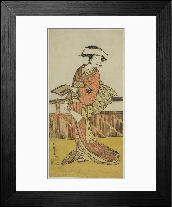 Framed Print : The Actor Yamashita Kinsaku II as Oishi (?) in the Play Kanadehon Chushin Nagori no... c. 1780. Creator: Shunsho Framed Print : The Actor Yamashita Kinsaku II as Oishi (?) in the Play Kanadehon Chushin Nagori no... c. 1780. Creator: Shunsho