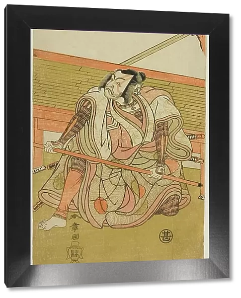 The Actor Ichikawa Ebizo III as Akushichibyoe Kagekiyo (?) in the Play Wada Sakamori... c. 1773. Creator: Shunsho
