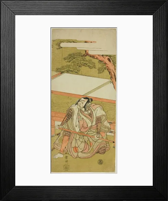 Framed Print : The Actor Ichikawa Ebizo III as Akushichibyoe Kagekiyo (?) in the Play Wada Sakamori... c. 1773. Creator: Shunsho Framed Print : The Actor Ichikawa Ebizo III as Akushichibyoe Kagekiyo (?) in the Play Wada Sakamori... c. 1773. Creator: Shunsho
