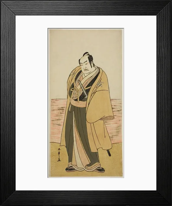 Framed Print : The Actor Nakamura Sukegoro II as Kaminari Shokuro in the Play Hatsumombi Kuruwa Soga... c. 1780. Creator: Shunsho Framed Print : The Actor Nakamura Sukegoro II as Kaminari Shokuro in the Play Hatsumombi Kuruwa Soga... c. 1780. Creator: Shunsho