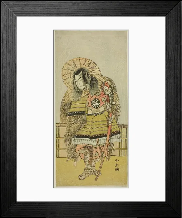 Framed Print : The Actor Nakamura Nakazo I as Takechi Jubei Mitsuhide in the Play Shusse Taiheiki... c. 1775. Creator: Shunsho Framed Print : The Actor Nakamura Nakazo I as Takechi Jubei Mitsuhide in the Play Shusse Taiheiki... c. 1775. Creator: Shunsho