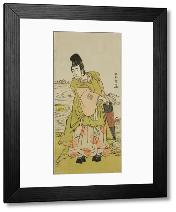 Framed Print : The Actor Ichikawa Yaozo II as Shii no Shosho Okinori in the Play Sugata no Hana Yuki... c. 1776. Creator: Shunsho Framed Print : The Actor Ichikawa Yaozo II as Shii no Shosho Okinori in the Play Sugata no Hana Yuki... c. 1776. Creator: Shunsho