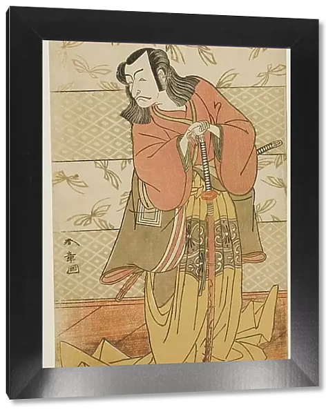 The Actor Ichikawa Danjuro V as Ashiya Doman in the Play Kikyo-zome Onna Urakata... c. 1776. Creator: Shunsho