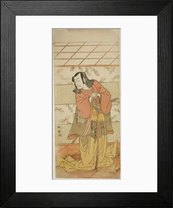 Framed Print : The Actor Ichikawa Danjuro V as Ashiya Doman in the Play Kikyo-zome Onna Urakata... c. 1776. Creator: Shunsho Framed Print : The Actor Ichikawa Danjuro V as Ashiya Doman in the Play Kikyo-zome Onna Urakata... c. 1776. Creator: Shunsho