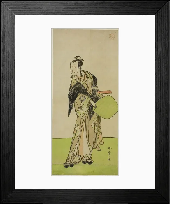 Framed Print : The Actor Ichikawa Danjuro V as Kakogawa Honzo in the Play Kanadehon Chushin Nagori... c. 1780. Creator: Shunsho Framed Print : The Actor Ichikawa Danjuro V as Kakogawa Honzo in the Play Kanadehon Chushin Nagori... c. 1780. Creator: Shunsho