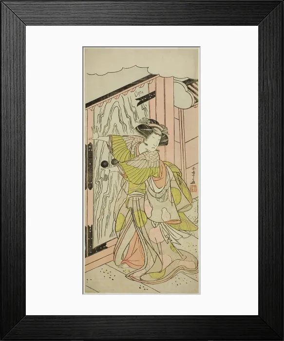 Framed Print : The Actor Nakamura Tomijuro I as Lady Hangaku (Hangaku Gozen) in the Play Wada-... c. 1777. Creator: Shunsho Framed Print : The Actor Nakamura Tomijuro I as Lady Hangaku (Hangaku Gozen) in the Play Wada-... c. 1777. Creator: Shunsho