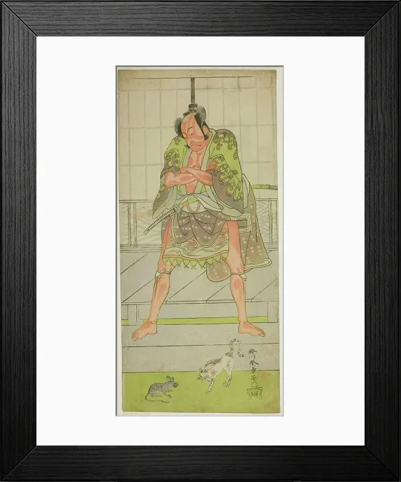 Framed Print : The Actor Ichikawa Danjuro V as the Yakko Matsueda Sakinosuke in the Play Keisei Momiji... c. 1772. Creator: Shunsho Framed Print : The Actor Ichikawa Danjuro V as the Yakko Matsueda Sakinosuke in the Play Keisei Momiji... c. 1772. Creator: Shunsho