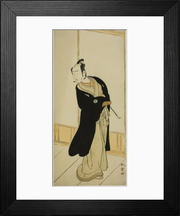Framed Print : The Actor Matsumoto Koshiro IV as Izutsu Onnanosuke (?) in the Play Keisei Tsuki no... c. 1775. Creator: Shunsho Framed Print : The Actor Matsumoto Koshiro IV as Izutsu Onnanosuke (?) in the Play Keisei Tsuki no... c. 1775. Creator: Shunsho