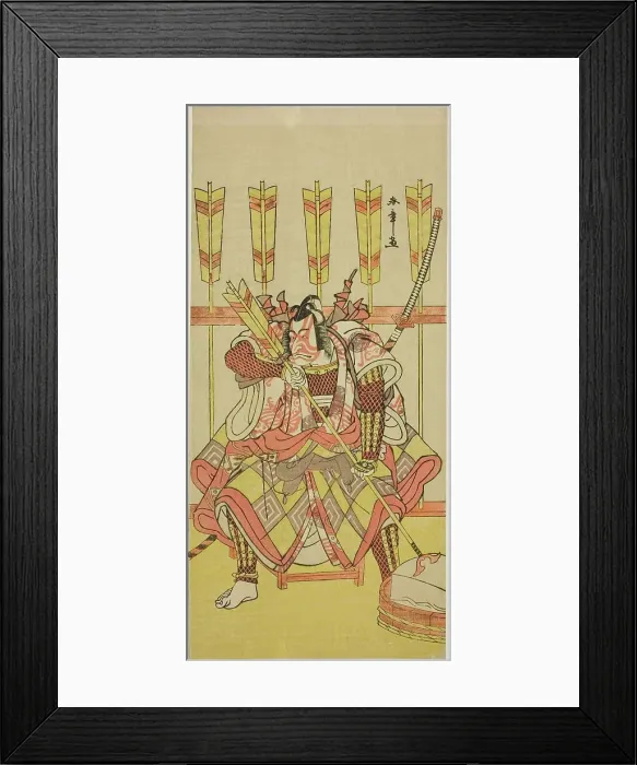 Framed Print : The Actor Ichikawa Danjuro V as Yanone Goro in the Play Kuruwa-gayoi Komachi Soga... c. 1781. Creator: Shunsho Framed Print : The Actor Ichikawa Danjuro V as Yanone Goro in the Play Kuruwa-gayoi Komachi Soga... c. 1781. Creator: Shunsho