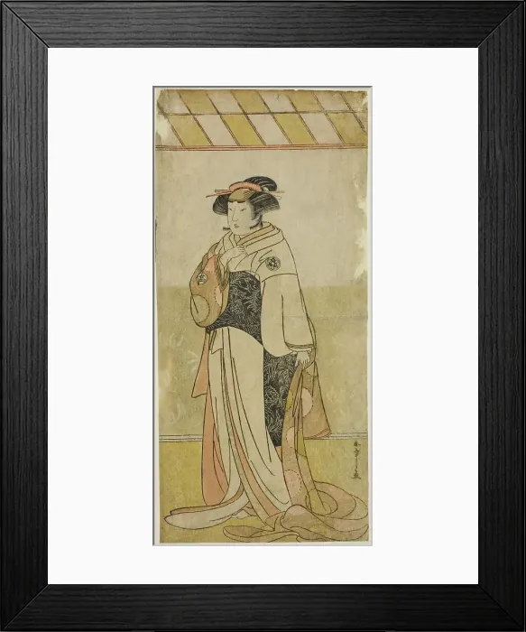 Framed Print : The Actor Yamashita Kinsaku II as Lady Manko (Manko Gozen) in the Play Hatsumombi... c. 1780. Creator: Shunsho Framed Print : The Actor Yamashita Kinsaku II as Lady Manko (Manko Gozen) in the Play Hatsumombi... c. 1780. Creator: Shunsho