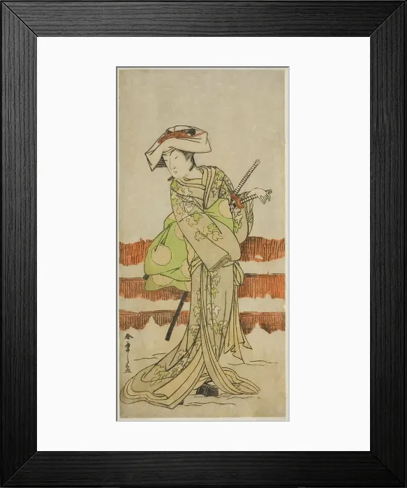 Framed Print : The Actor Onoe Kikugoro I as Tonase in the Play Kanadehon Chushin Nagori no Kura... c. 1780. Creator: Shunsho Framed Print : The Actor Onoe Kikugoro I as Tonase in the Play Kanadehon Chushin Nagori no Kura... c. 1780. Creator: Shunsho