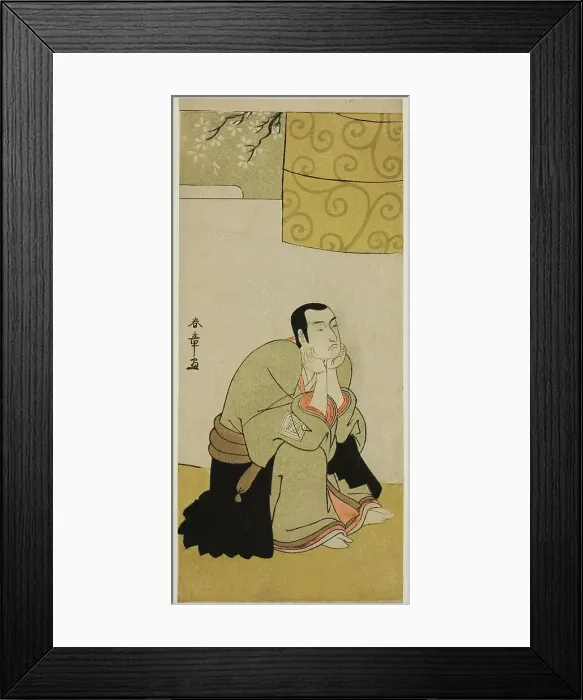 Framed Print : The Actor Ichikawa Monnosuke II as a Buddhist Monk in the Play Edo no Hana Mimasu... c. 1783. Creator: Shunsho Framed Print : The Actor Ichikawa Monnosuke II as a Buddhist Monk in the Play Edo no Hana Mimasu... c. 1783. Creator: Shunsho