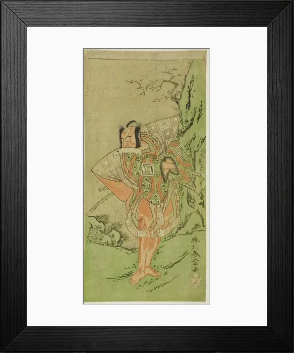 Framed Print : The Actor Ichikawa Danzo III as I no Hayata Tadazumi in the Play Nue no Mori Ichiyo no... c. 1770. Creator: Shunsho Framed Print : The Actor Ichikawa Danzo III as I no Hayata Tadazumi in the Play Nue no Mori Ichiyo no... c. 1770. Creator: Shunsho