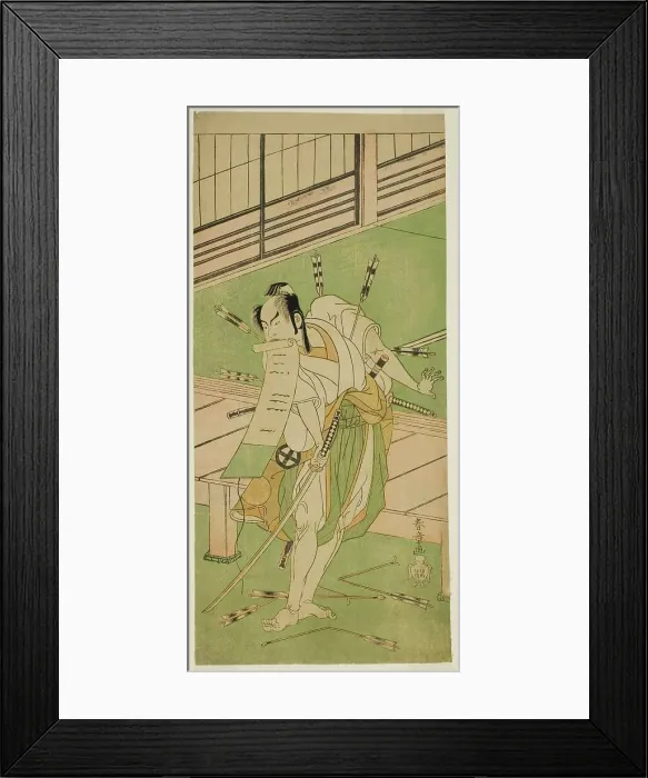 Framed Print : The Actor Otani Hiroji III as a White Fox Disguised as Ukishima Daihachi in the Play... c. 1770. Creator: Shunsho Framed Print : The Actor Otani Hiroji III as a White Fox Disguised as Ukishima Daihachi in the Play... c. 1770. Creator: Shunsho