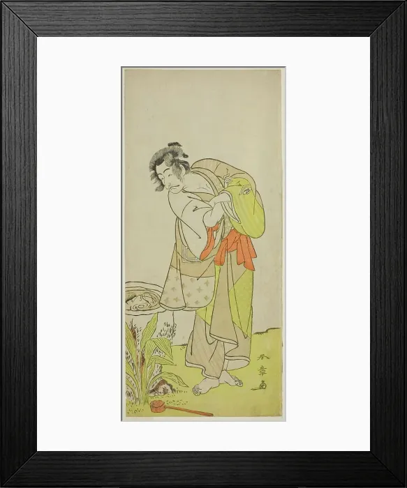 Framed Print : The Actor Ichikawa Danjuro V as Soga no Dozaburo (?) in the Play Shida Yuzuriha Horai... c. 1775. Creator: Shunsho Framed Print : The Actor Ichikawa Danjuro V as Soga no Dozaburo (?) in the Play Shida Yuzuriha Horai... c. 1775. Creator: Shunsho