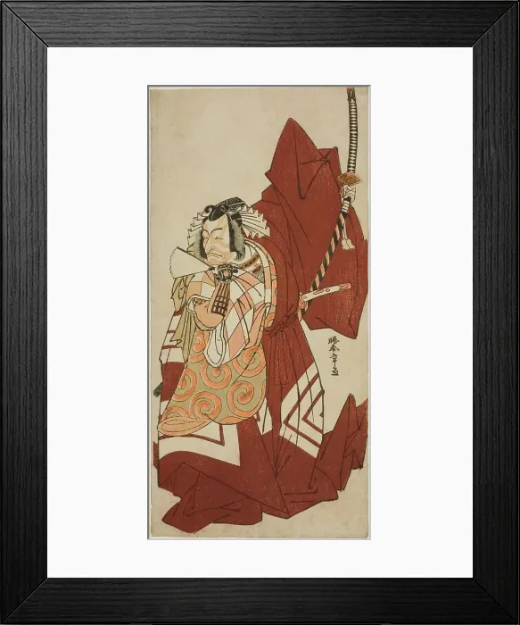 Framed Print : The Actor Ichikawa Danjuro V as Hannya no Goro in the Play Sugata no Hana Yuki no... c. 1776. Creator: Shunsho Framed Print : The Actor Ichikawa Danjuro V as Hannya no Goro in the Play Sugata no Hana Yuki no... c. 1776. Creator: Shunsho
