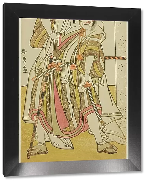 The Actor Ichikawa Ebizo III as Matsuo-maru in the Play Sugawara Denju Tenarai Kagami... c. 1776. Creator: Shunsho