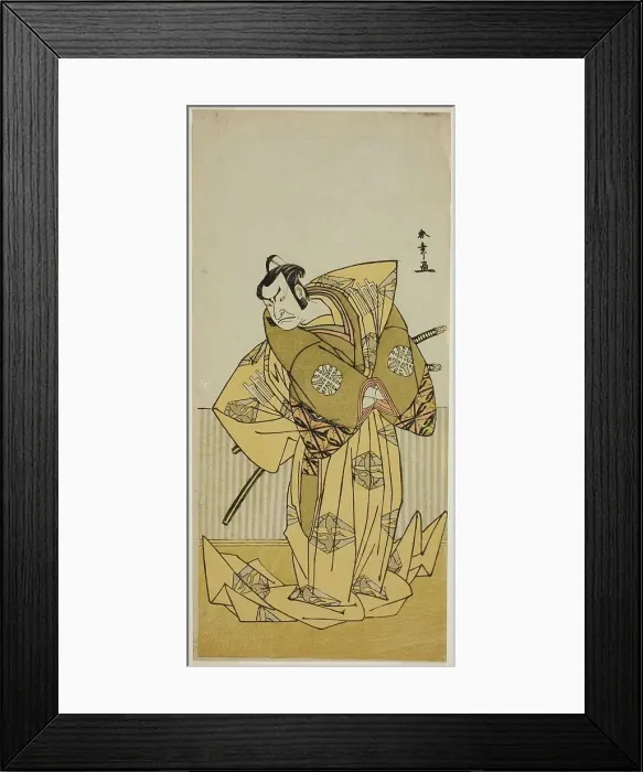 Framed Print : The Actor Nakamura Nakazo I as Kudo Sukestune (?) in the Play Kokimazete Takao Soga... c. 1778. Creator: Shunsho Framed Print : The Actor Nakamura Nakazo I as Kudo Sukestune (?) in the Play Kokimazete Takao Soga... c. 1778. Creator: Shunsho