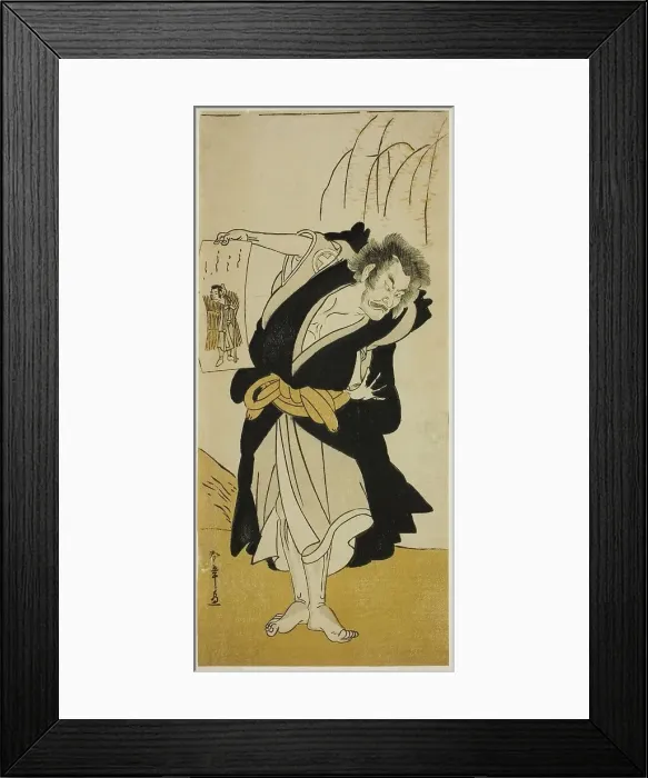 Framed Print : The Actor Otani Hiroemon III as the Renegade Monk Dainichibo in the Play Tsukisenu... c. 1777. Creator: Shunsho Framed Print : The Actor Otani Hiroemon III as the Renegade Monk Dainichibo in the Play Tsukisenu... c. 1777. Creator: Shunsho