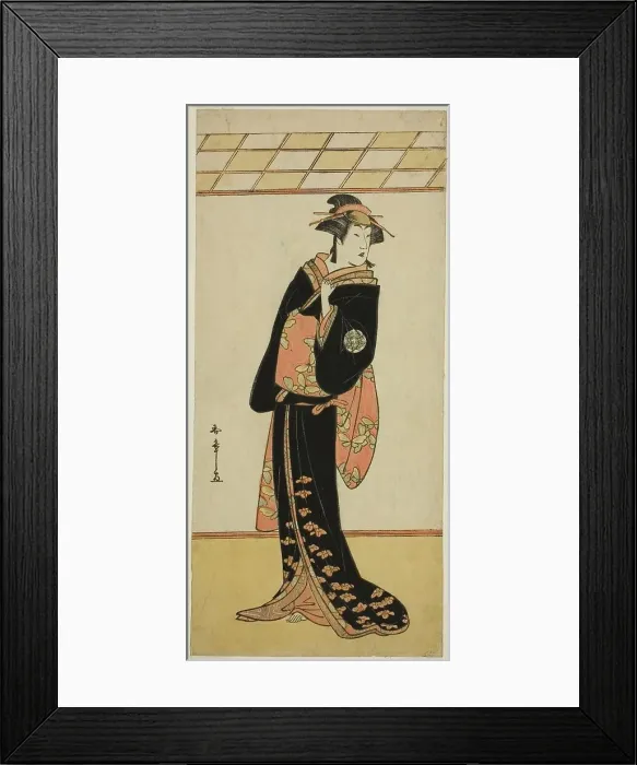 Framed Print : The Actor Nakamura Riko I as Lady Manko (Manko Gozen) (?) in the Play Soga Musume... c. 1784. Creator: Shunsho Framed Print : The Actor Nakamura Riko I as Lady Manko (Manko Gozen) (?) in the Play Soga Musume... c. 1784. Creator: Shunsho