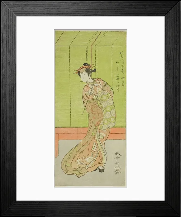 Framed Print : The Actor Iwai Hanshiro IV as Agemaki in the Play Sakai-cho Soga Nendaiki, Performed... c. 1771. Creator: Shunsho Framed Print : The Actor Iwai Hanshiro IV as Agemaki in the Play Sakai-cho Soga Nendaiki, Performed... c. 1771. Creator: Shunsho