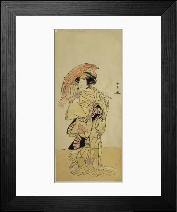 Framed Print : The Actor Nakamura Tomijuro I as a Female Fox from Mt. Ubagadake in the Play Chigo... c. 1777. Creator: Shunsho Framed Print : The Actor Nakamura Tomijuro I as a Female Fox from Mt. Ubagadake in the Play Chigo... c. 1777. Creator: Shunsho