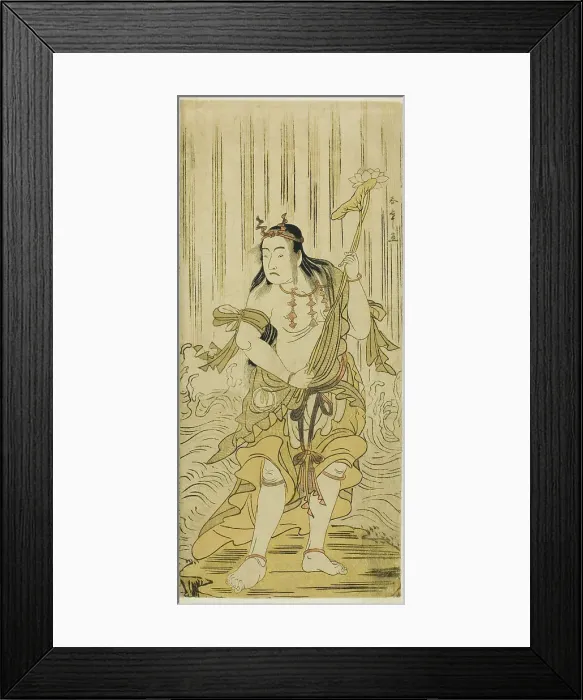 Framed Print : The Actor Sawamura Sojuro III as Kongara Doji in the Play Kitekaeru Nishiki no Wakayaka... c. 1780. Creator: Shunsho Framed Print : The Actor Sawamura Sojuro III as Kongara Doji in the Play Kitekaeru Nishiki no Wakayaka... c. 1780. Creator: Shunsho