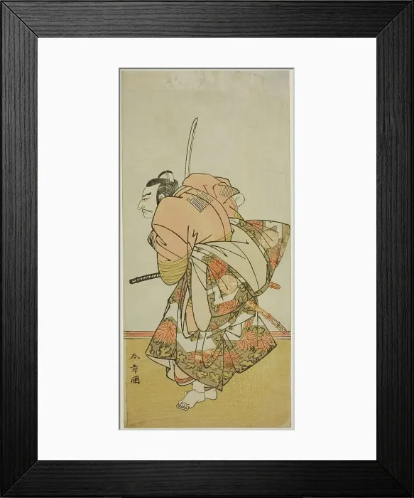 Framed Print : The Actor Nakamura Nakazo I as Chinzei Hachiro Tametomo in the Play Hana-zumo Genji... c. 1775. Creators: Shunsho, Minamoto no Tametomo Framed Print : The Actor Nakamura Nakazo I as Chinzei Hachiro Tametomo in the Play Hana-zumo Genji... c. 1775. Creators: Shunsho, Minamoto no Tametomo