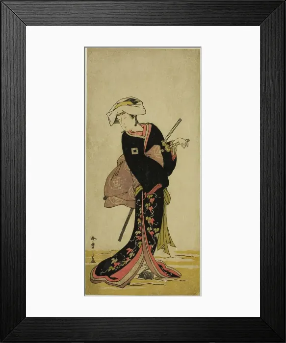 Framed Print : The Actor Ichikawa Danzo IV as Tonase in the Play Kanadehon Chushingura, Performed... c. 1781. Creator: Shunsho Framed Print : The Actor Ichikawa Danzo IV as Tonase in the Play Kanadehon Chushingura, Performed... c. 1781. Creator: Shunsho