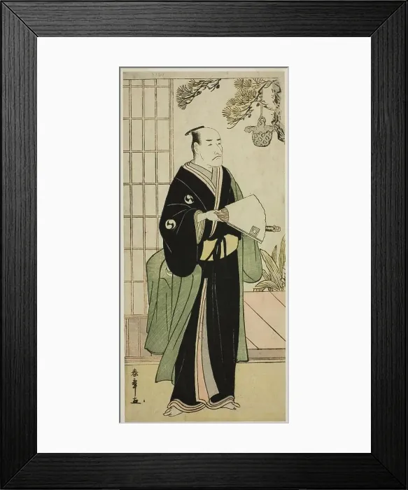 Framed Print : The Actor Ichikawa Danjuro V as Oboshi Yuranosuke in the Play Kanadehon Chushingura... c. 1783. Creator: Shunsho Framed Print : The Actor Ichikawa Danjuro V as Oboshi Yuranosuke in the Play Kanadehon Chushingura... c. 1783. Creator: Shunsho