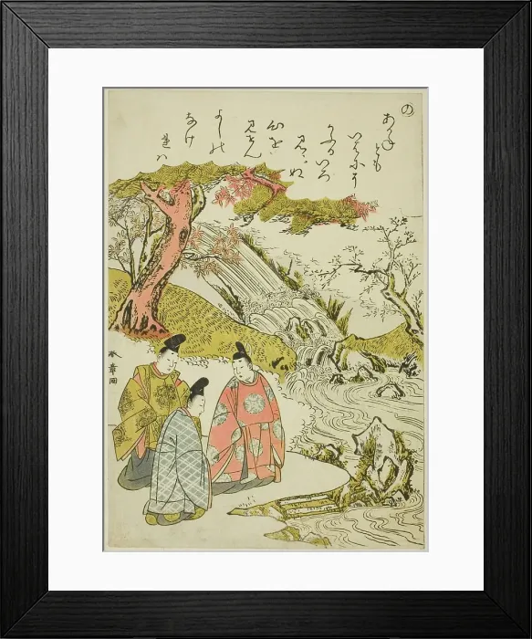 Framed Print : No, from the series Tales of Ise in Fashionable Brocade Pictures (Furyu nishiki... c. 1772 / 73. Creator: Shunsho. No, from the series Tales of Ise in Fashionable Brocade Pictures (Furyu nishiki... c. 1772 / 73. Creator: Shunsho) Framed Print : No, from the series Tales of Ise in Fashionable Brocade Pictures (Furyu nishiki... c. 1772 / 73. Creator: Shunsho. No, from the series Tales of Ise in Fashionable Brocade Pictures (Furyu nishiki... c. 1772 / 73. Creator: Shunsho)