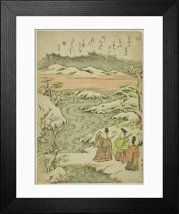 Framed Print : Me, from the series Tales of Ise in Fashionable Brocade Pictures (Furyu nishiki-e... c. 1772 / 73. Creator: Shunsho. Me, from the series Tales of Ise in Fashionable Brocade Pictures (Furyu nishiki-e... c. 1772 / 73. Creator: Shunsho) Framed Print : Me, from the series Tales of Ise in Fashionable Brocade Pictures (Furyu nishiki-e... c. 1772 / 73. Creator: Shunsho. Me, from the series Tales of Ise in Fashionable Brocade Pictures (Furyu nishiki-e... c. 1772 / 73. Creator: Shunsho)
