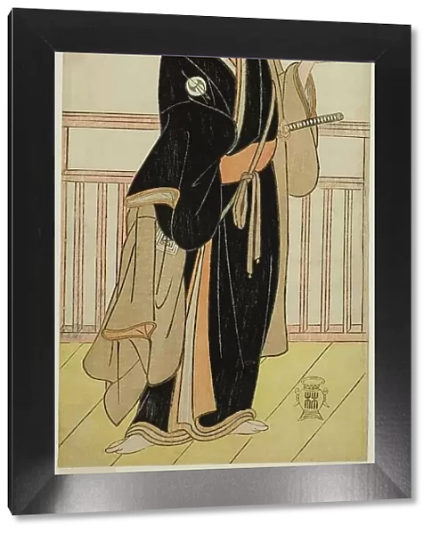 The Actor Ichikawa Yaozo III as Oboshi Yuranosuke in the Play Kanadehon Chushingura... c. 1786. Creator: Shunsho