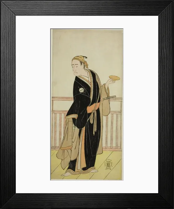 Framed Print : The Actor Ichikawa Yaozo III as Oboshi Yuranosuke in the Play Kanadehon Chushingura... c. 1786. Creator: Shunsho Framed Print : The Actor Ichikawa Yaozo III as Oboshi Yuranosuke in the Play Kanadehon Chushingura... c. 1786. Creator: Shunsho