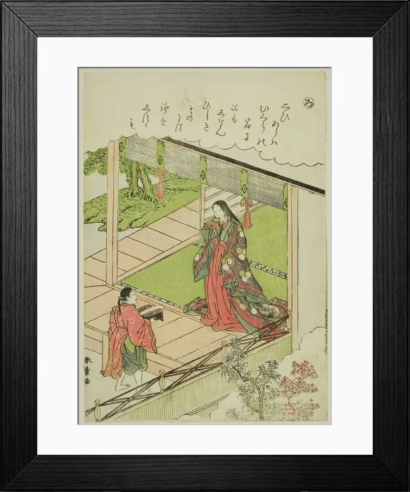 Framed Print : Ro: Seaweed, from the series Tales of Ise in Fashionable Brocade Pictures (Furyu... c. 1772 / 73. Creator: Shunsho. Ro: Seaweed, from the series Tales of Ise in Fashionable Brocade Pictures (Furyu... c. 1772 / 73. Creator: Shunsho) Framed Print : Ro: Seaweed, from the series Tales of Ise in Fashionable Brocade Pictures (Furyu... c. 1772 / 73. Creator: Shunsho. Ro: Seaweed, from the series Tales of Ise in Fashionable Brocade Pictures (Furyu... c. 1772 / 73. Creator: Shunsho)