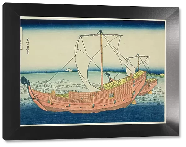 Sea Lane Off Kazusa Province (Kazusa no kairo), from the series 'Thirty-six Views of... c. 1830 / 33. Creator: Hokusai. Sea Lane Off Kazusa Province (Kazusa no kairo), from the series 'Thirty-six Views of... c. 1830 / 33. Creator: Hokusai
