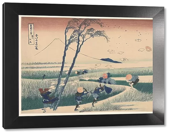 Ejiri in Suruga Province (Sunshu Ejiri), from 'Thirty-six Views of Mount Fuji... c1830 / 33. Creator: Hokusai. Ejiri in Suruga Province (Sunshu Ejiri), from 'Thirty-six Views of Mount Fuji... c1830 / 33. Creator: Hokusai