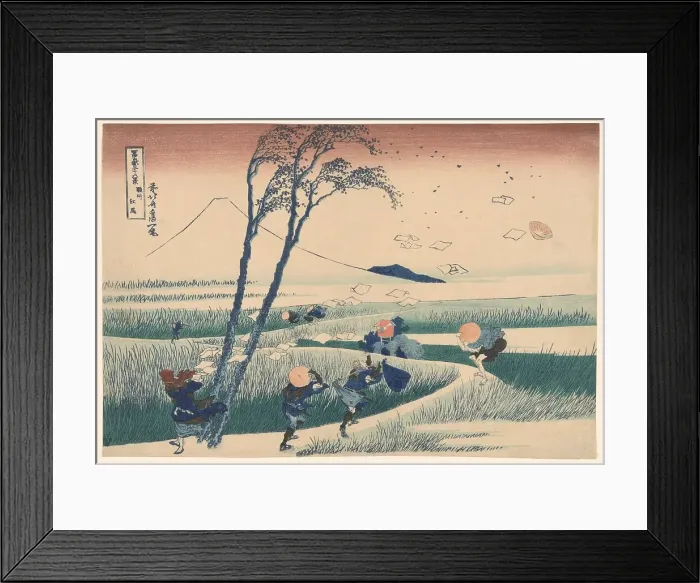 Framed Print : Ejiri in Suruga Province (Sunshu Ejiri), from Thirty-six Views of Mount Fuji... c1830 / 33. Creator: Hokusai. Ejiri in Suruga Province (Sunshu Ejiri), from Thirty-six Views of Mount Fuji... c1830 / 33. Creator: Hokusai Framed Print : Ejiri in Suruga Province (Sunshu Ejiri), from Thirty-six Views of Mount Fuji... c1830 / 33. Creator: Hokusai. Ejiri in Suruga Province (Sunshu Ejiri), from Thirty-six Views of Mount Fuji... c1830 / 33. Creator: Hokusai