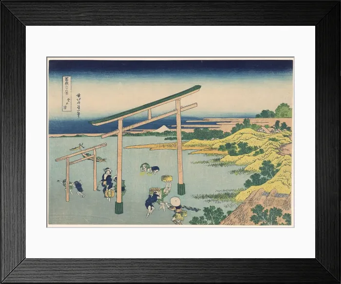 Framed Print : Seashore at Nobutoura (Nobutoura), from the series Thirty-six Views of Mount Fuji... c. 1830 / 33. Creator: Hokusai. Seashore at Nobutoura (Nobutoura), from the series Thirty-six Views of Mount Fuji... c. 1830 / 33. Creator: Hokusai Framed Print : Seashore at Nobutoura (Nobutoura), from the series Thirty-six Views of Mount Fuji... c. 1830 / 33. Creator: Hokusai. Seashore at Nobutoura (Nobutoura), from the series Thirty-six Views of Mount Fuji... c. 1830 / 33. Creator: Hokusai