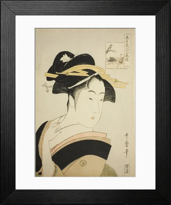Framed Print : Takashima Ohisa, from the series Renowned Beauties Likened to the Six Immortal... c. 1795 / 96. Creator: Kitagawa Utamaro. Takashima Ohisa, from the series Renowned Beauties Likened to the Six Immortal... c. 1795 / 96. Creator: Kitagawa Utamaro Framed Print : Takashima Ohisa, from the series Renowned Beauties Likened to the Six Immortal... c. 1795 / 96. Creator: Kitagawa Utamaro. Takashima Ohisa, from the series Renowned Beauties Likened to the Six Immortal... c. 1795 / 96. Creator: Kitagawa Utamaro