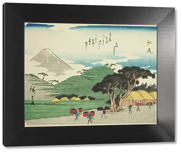 Ejiri, from the series 'Fifty-three Stations of the Tokaido (Tokaido gojusan tsugi)... c. 1837 / 42. Creator: Ando Hiroshige. Ejiri, from the series 'Fifty-three Stations of the Tokaido (Tokaido gojusan tsugi)... c. 1837 / 42