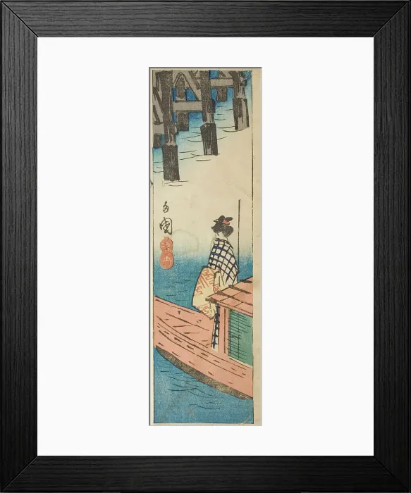 Framed Print : Pleasure Boat at Ryogoku Bridge (Ryogoku suzumibune), section of a sheet from the series... 1852. Creator: Ando Hiroshige. Pleasure Boat at Ryogoku Bridge (Ryogoku suzumibune), section of a sheet from the series... 1852 Framed Print : Pleasure Boat at Ryogoku Bridge (Ryogoku suzumibune), section of a sheet from the series... 1852. Creator: Ando Hiroshige. Pleasure Boat at Ryogoku Bridge (Ryogoku suzumibune), section of a sheet from the series... 1852