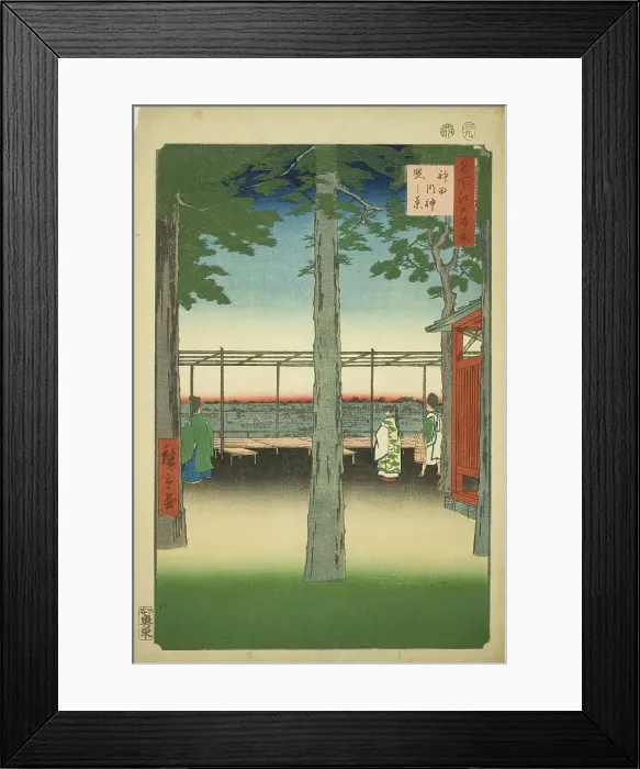 Framed Print : Dawn at Kanda Myojin Shrine (Kanda Myojin akebono no kei), from the series One Hundred... 1857. Creator: Ando Hiroshige. Dawn at Kanda Myojin Shrine (Kanda Myojin akebono no kei), from the series One Hundred... 1857. Creator: Ando Hiroshige Framed Print : Dawn at Kanda Myojin Shrine (Kanda Myojin akebono no kei), from the series One Hundred... 1857. Creator: Ando Hiroshige. Dawn at Kanda Myojin Shrine (Kanda Myojin akebono no kei), from the series One Hundred... 1857. Creator: Ando Hiroshige