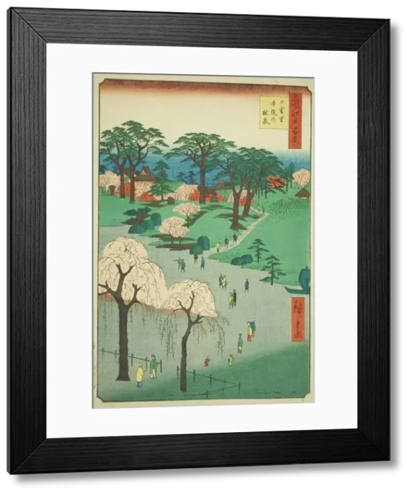 Framed Print : Temple Gardens in Nippori (Nippori jiin no rinsen), from the series One Hundred Famous... 1857. Creator: Ando Hiroshige. Temple Gardens in Nippori (Nippori jiin no rinsen), from the series One Hundred Famous... 1857. Creator: Ando Hiroshige Framed Print : Temple Gardens in Nippori (Nippori jiin no rinsen), from the series One Hundred Famous... 1857. Creator: Ando Hiroshige. Temple Gardens in Nippori (Nippori jiin no rinsen), from the series One Hundred Famous... 1857. Creator: Ando Hiroshige